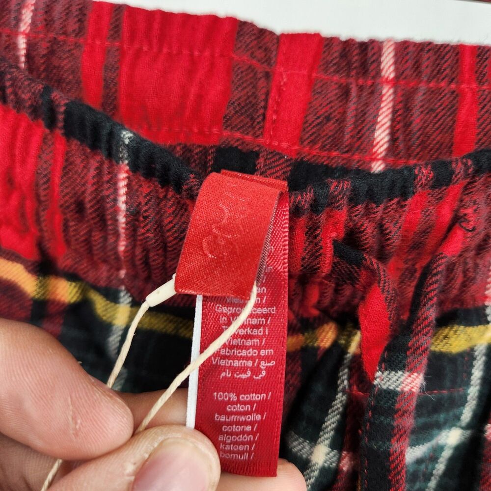 NWT SKIMS‎ Medium Brick Red Holiday Plaid Flannel Pajama Set NWT - Picture 13 of 16